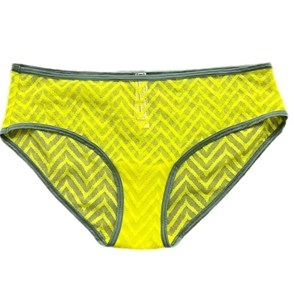 Victorias Secret low rise sexy sheer Mesh Hiphugger panty yellow - Picture 2 of 4
